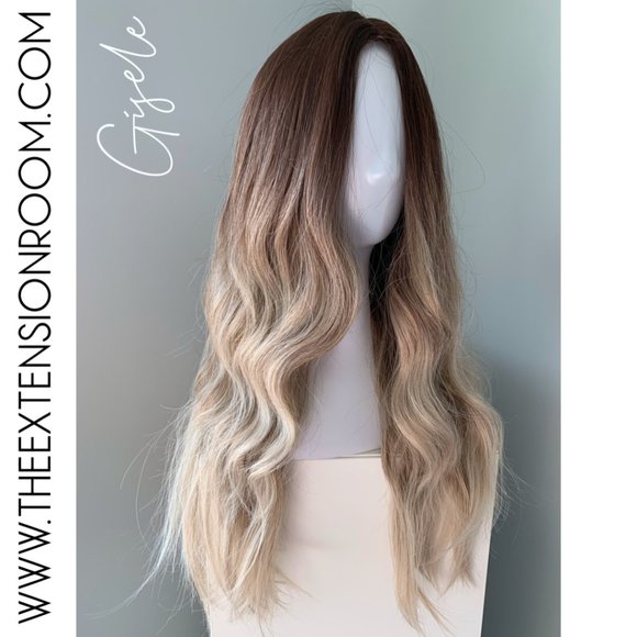 NEW Long Ombre Blonde Body Wave Synthetic Wig - Picture 1 of 3